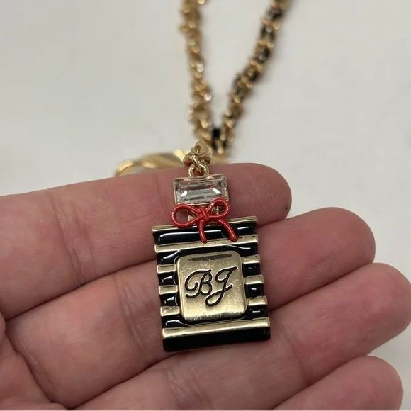 Betsey Johnson Going All Out Makeup Charm Necklace NWT